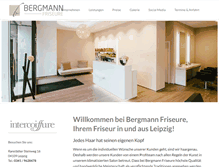 Tablet Screenshot of bergmann-friseure.de